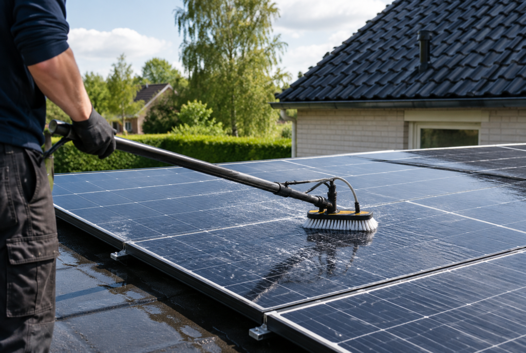 Zonnepanelen reinigen
